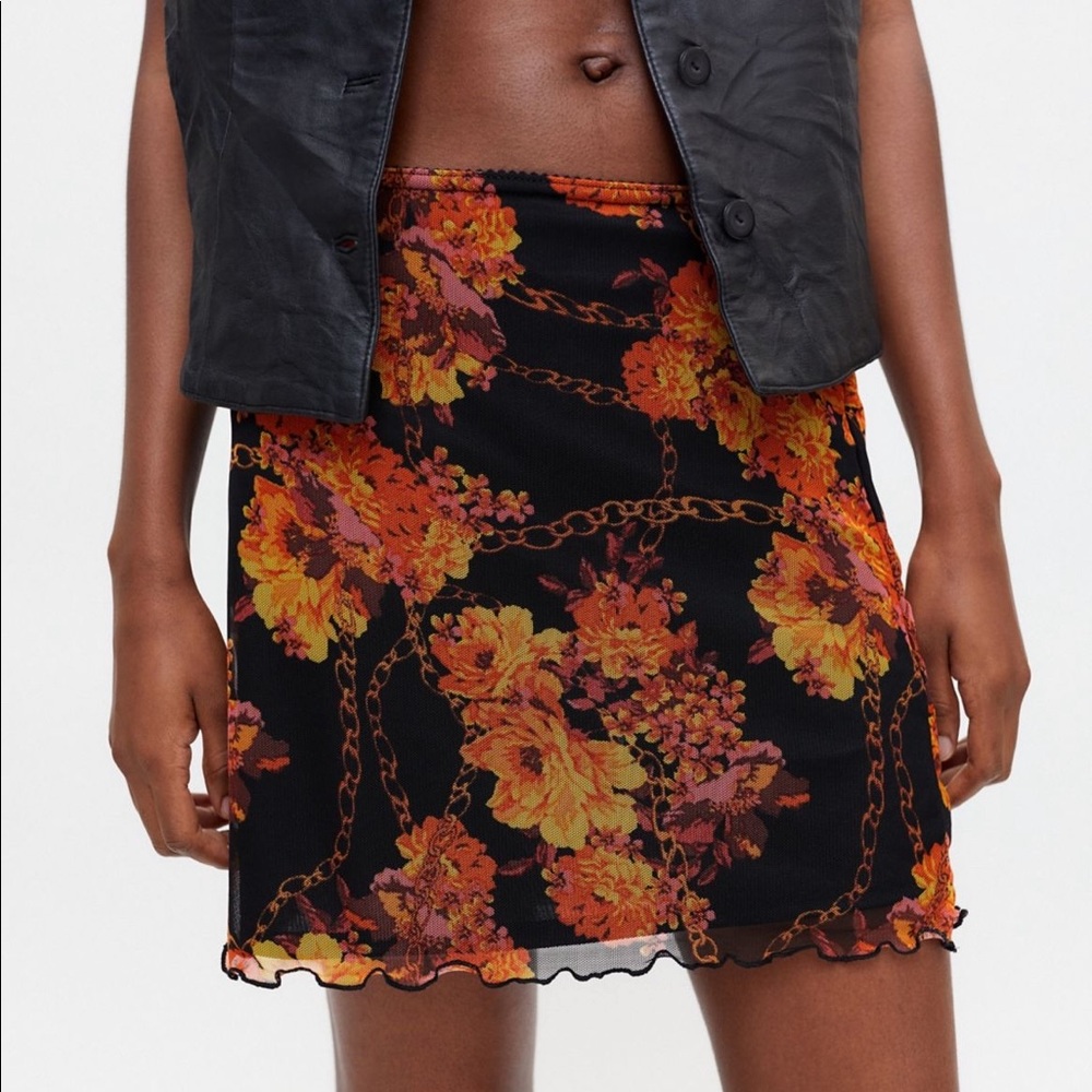 UO Printed lightweight mini skirt